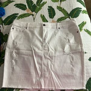 Torrid White Mini Pencil Skirt for Casual Work